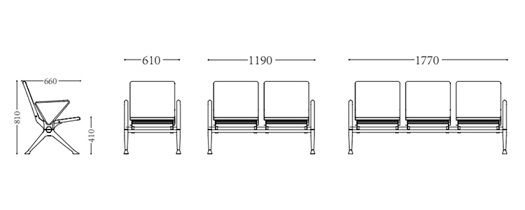 PU机场椅/等候椅/排椅-SJ9073(图2) undefined
